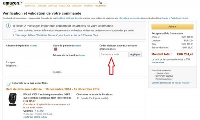 Código descuento Amazon Francia 800